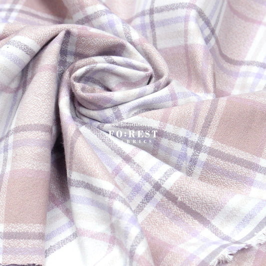 Flannel - HEARTHER TARTAN 法籣絨 - FO:REST Fabric 布恩堂Liberty fabrictana lawnjapanese fabricykk zipper