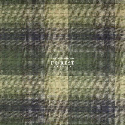 Flannel - OLIVE TARTAN 法籣絨 - FO:REST Fabric 布恩堂Liberty fabrictana lawnjapanese fabricykk zipper