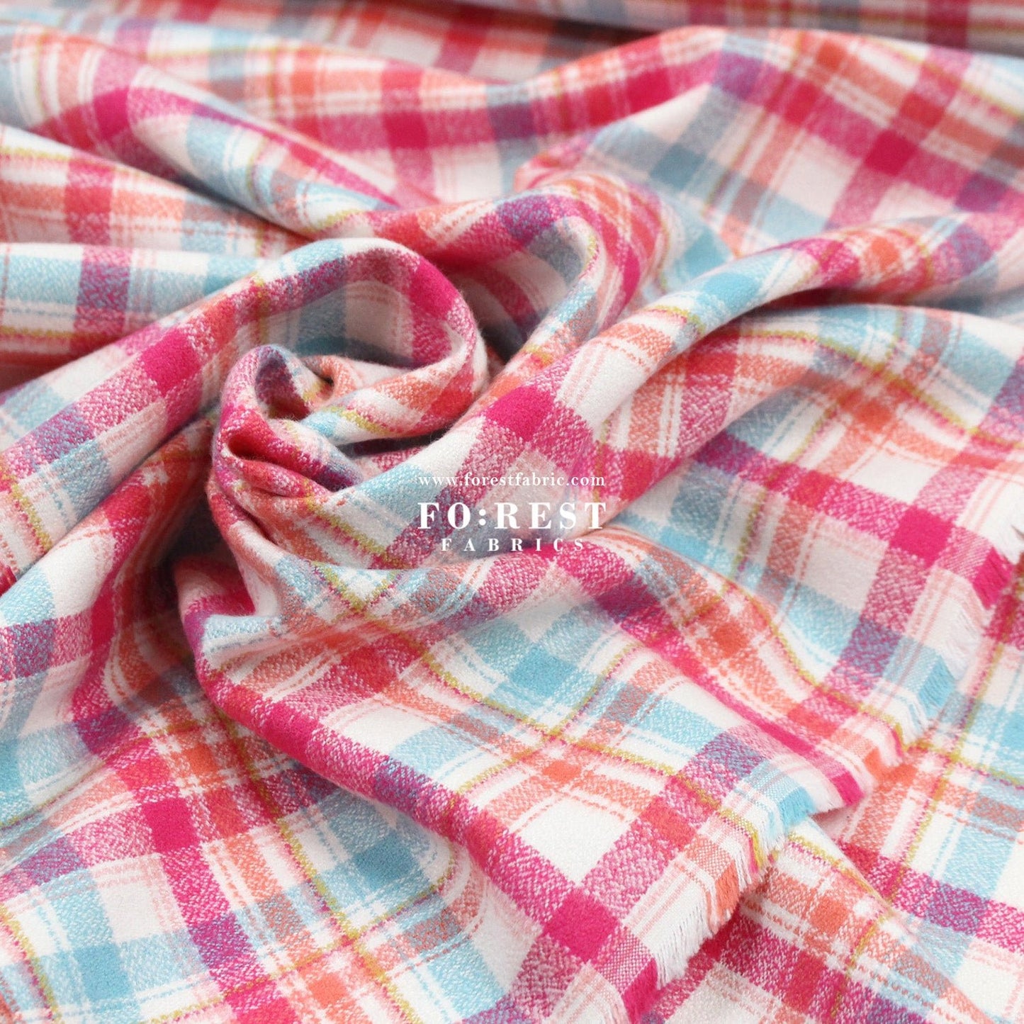 Flannel - TARTAN 法籣絨 - FO:REST Fabric 布恩堂Liberty fabrictana lawnjapanese fabricykk zipper