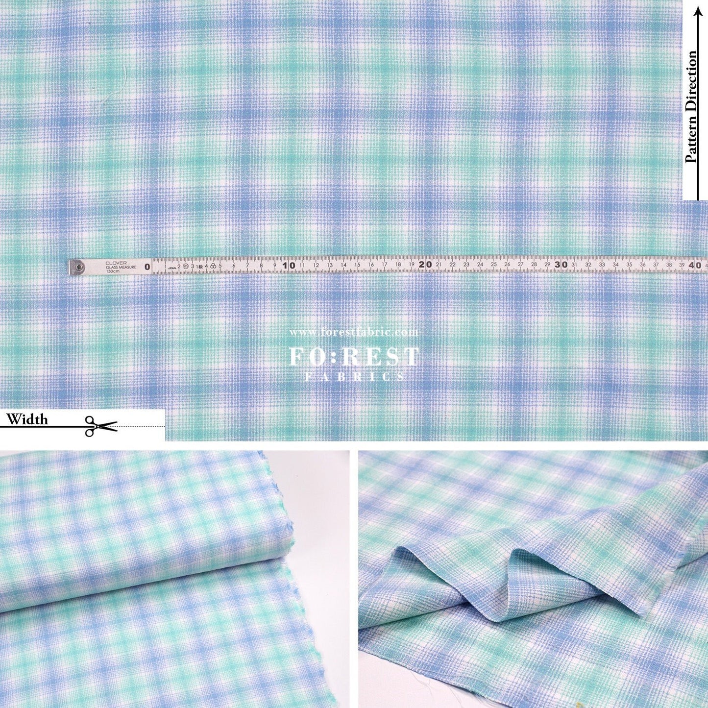 Flannel - TARTAN 法籣絨 - FO:REST Fabric 布恩堂Liberty fabrictana lawnjapanese fabricykk zipper