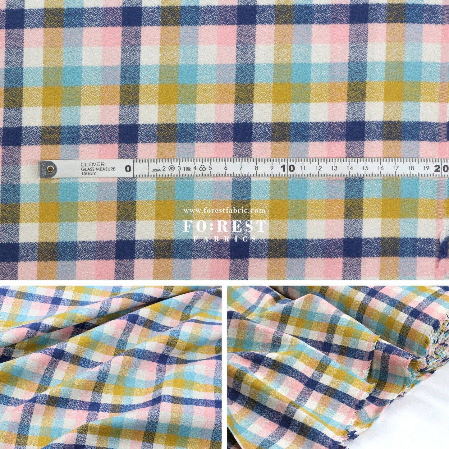 Flannel - TARTAN 法籣絨 - FO:REST Fabric 布恩堂Liberty fabrictana lawnjapanese fabricykk zipper
