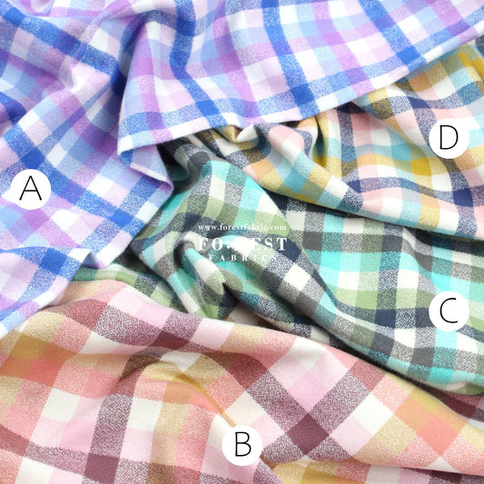 Flannel - TARTAN 法籣絨 - FO:REST Fabric 布恩堂Liberty fabrictana lawnjapanese fabricykk zipper