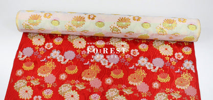Gold Brocade - Auspicious KINRAN fabric - FO:REST Fabric 布恩堂Liberty fabrictana lawnjapanese fabricykk zipper