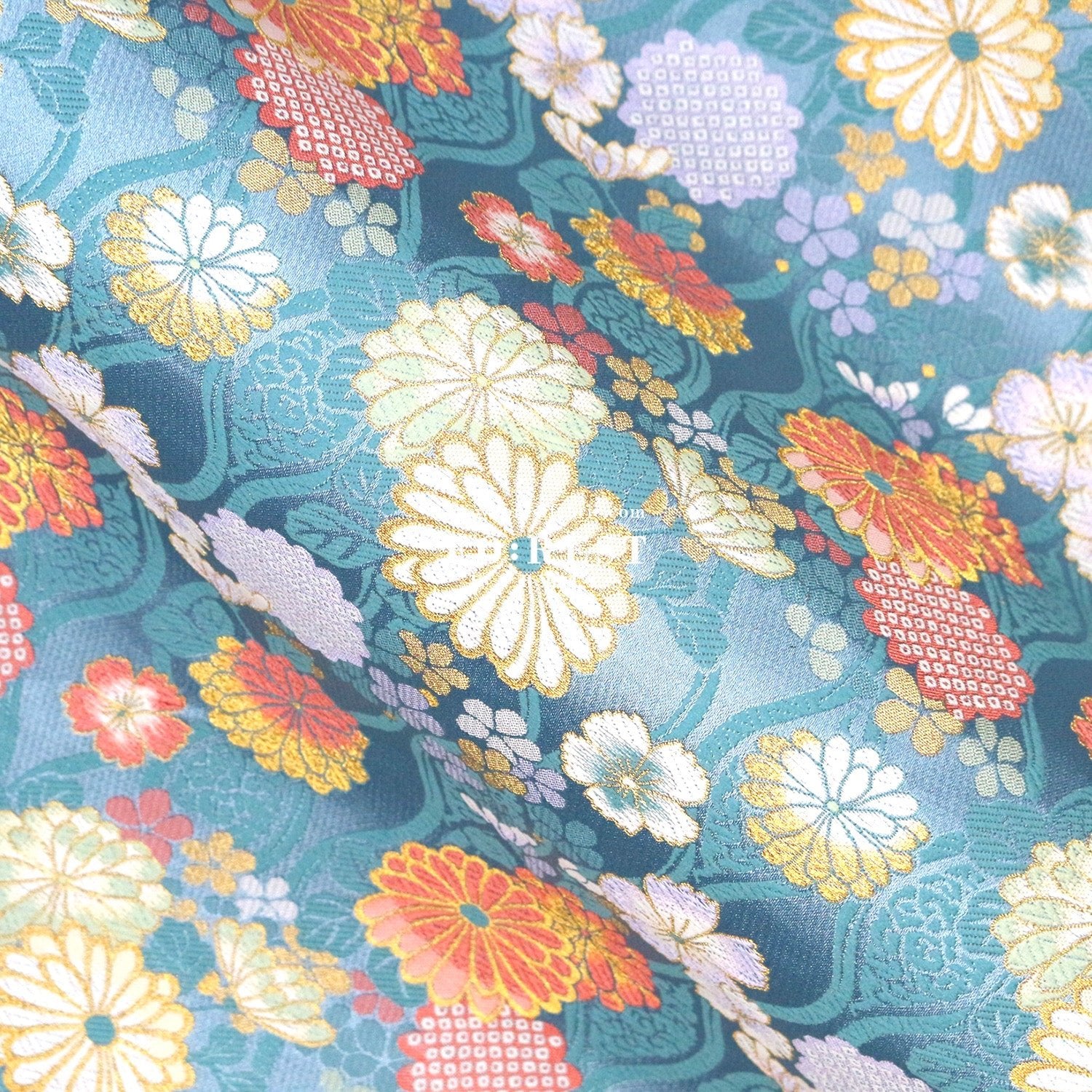 Gold Brocade - Auspicious KINRAN fabric - FO:REST Fabric 布恩堂Liberty fabrictana lawnjapanese fabricykk zipper