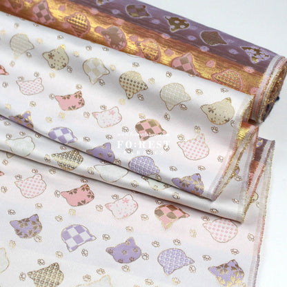 Gold Brocade - Cats paw fabric - FO:REST Fabric 布恩堂Liberty fabrictana lawnjapanese fabricykk zipper