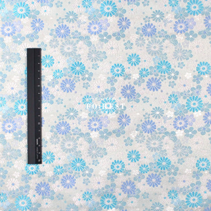 Gold Brocade - chrysanthemum fabric - FO:REST Fabric 布恩堂Liberty fabrictana lawnjapanese fabricykk zipper