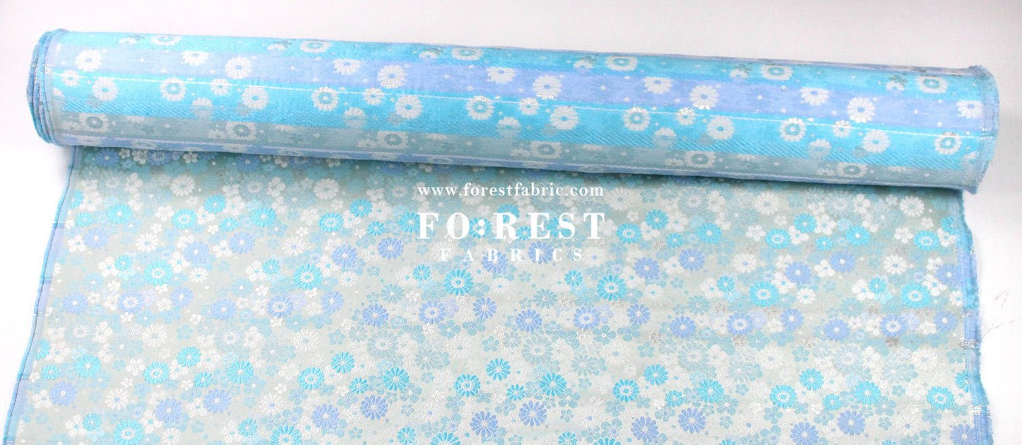Gold Brocade - chrysanthemum fabric - FO:REST Fabric 布恩堂Liberty fabrictana lawnjapanese fabricykk zipper