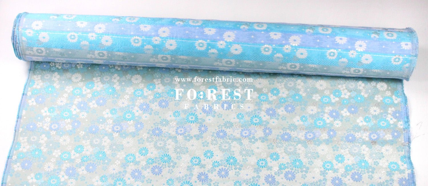 Gold Brocade - chrysanthemum fabric - FO:REST Fabric 布恩堂Liberty fabrictana lawnjapanese fabricykk zipper
