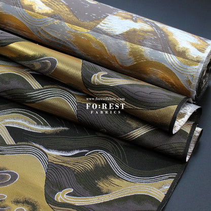 Gold Brocade - cloud fabric - FO:REST Fabric 布恩堂Liberty fabrictana lawnjapanese fabricykk zipper