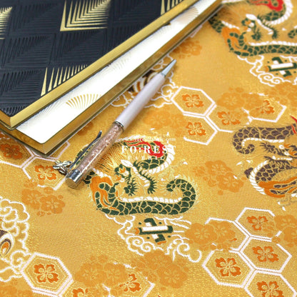 Gold Brocade - Dragon fabric GOLD - FO:REST Fabric 布恩堂Liberty fabrictana lawnjapanese fabricykk zipper