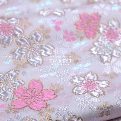 Gold Brocade - Dreaming Sakura fabric - FO:REST Fabric 布恩堂Liberty fabrictana lawnjapanese fabricykk zipper