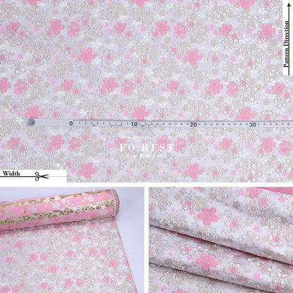 Gold Brocade - Dreaming Sakura fabric - FO:REST Fabric 布恩堂Liberty fabrictana lawnjapanese fabricykk zipper