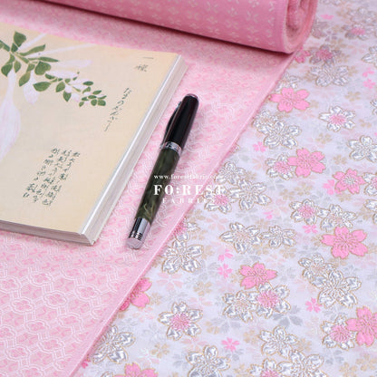 Gold Brocade - Dreaming Sakura fabric - FO:REST Fabric 布恩堂Liberty fabrictana lawnjapanese fabricykk zipper