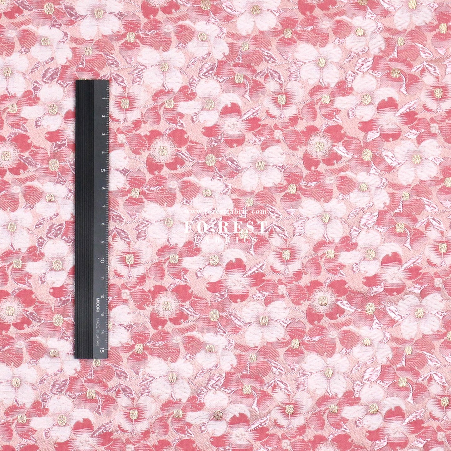 Gold Brocade - Full of Sakura fabric - FO:REST Fabric 布恩堂Liberty fabrictana lawnjapanese fabricykk zipper