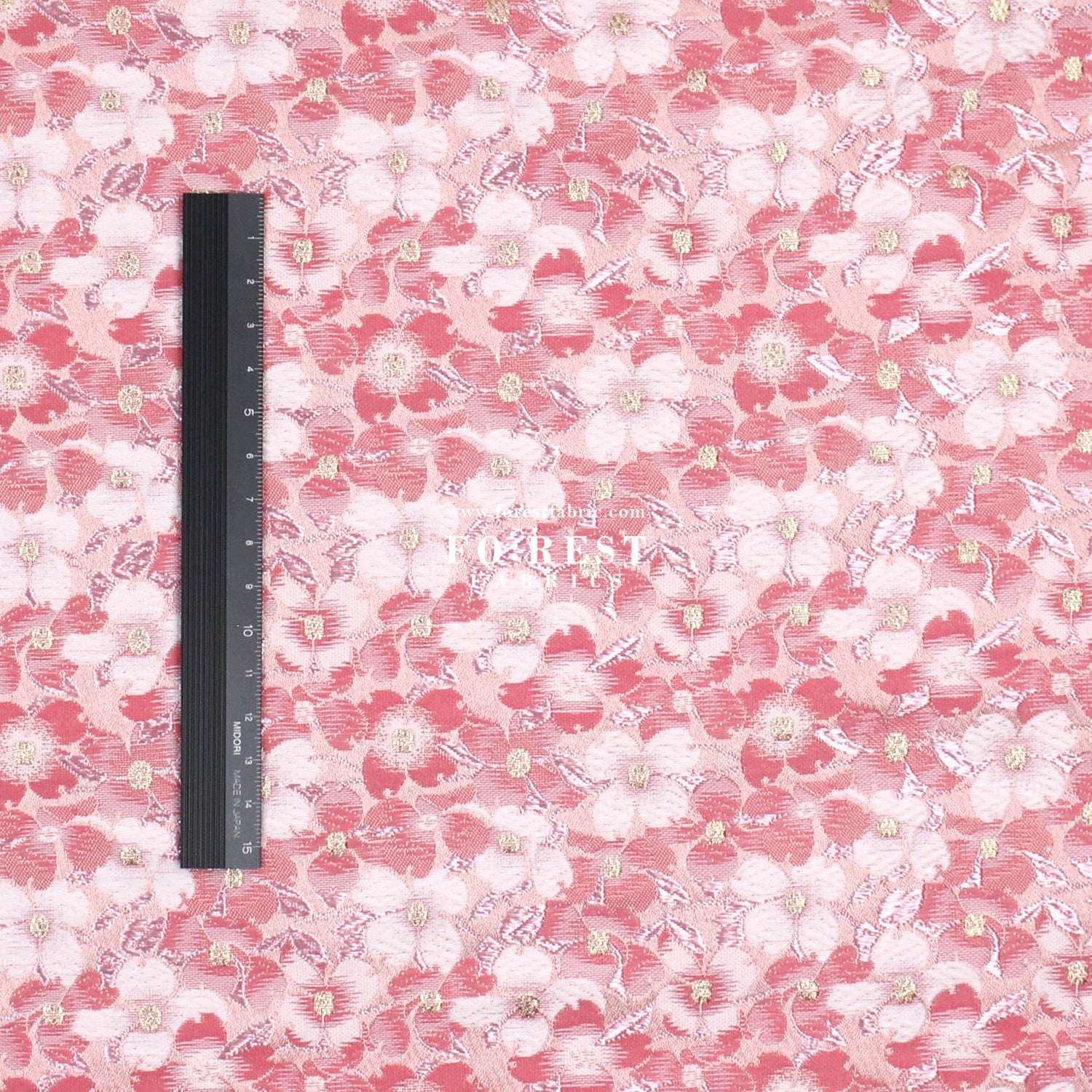 Gold Brocade - Full of Sakura fabric - FO:REST Fabric 布恩堂Liberty fabrictana lawnjapanese fabricykk zipper