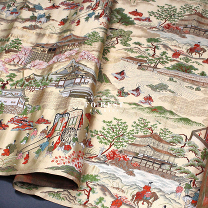 Gold Brocade - Kyoto 京都物語 fabric - FO:REST Fabric 布恩堂Liberty fabrictana lawnjapanese fabricykk zipper