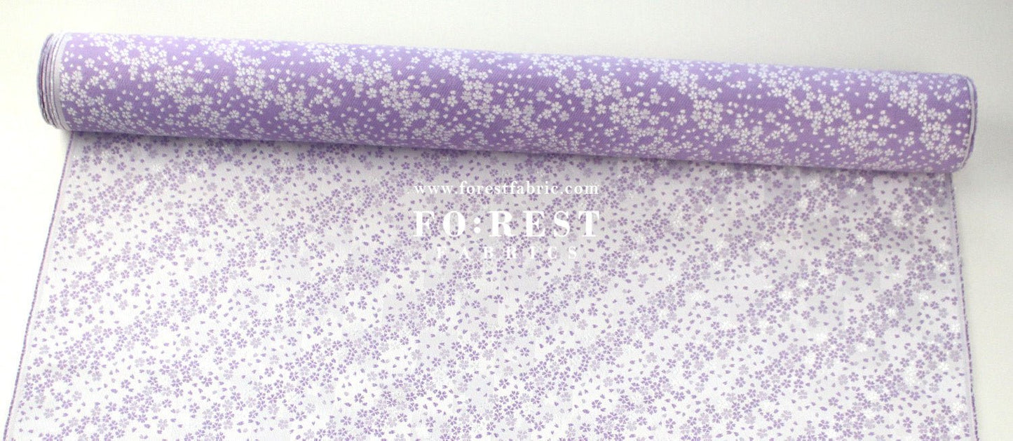 Gold Brocade - Little Sakura fabric Pink Purple - FO:REST Fabric 布恩堂Liberty fabrictana lawnjapanese fabricykk zipper
