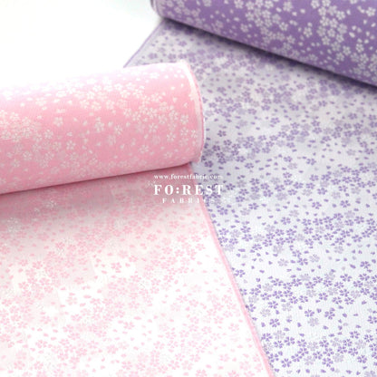 Gold Brocade - Little Sakura fabric Pink Purple - FO:REST Fabric 布恩堂Liberty fabrictana lawnjapanese fabricykk zipper