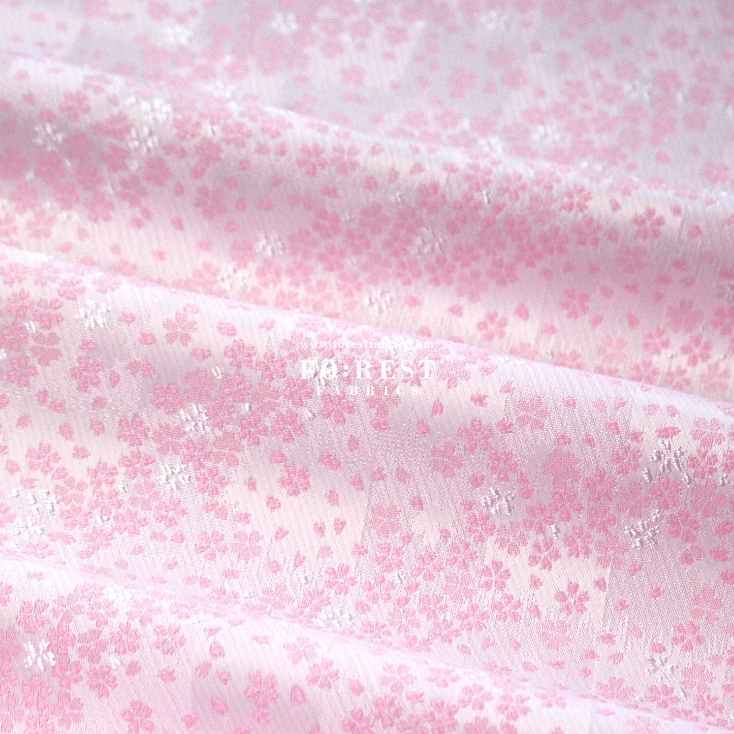 Gold Brocade - Little Sakura fabric Pink Purple - FO:REST Fabric 布恩堂Liberty fabrictana lawnjapanese fabricykk zipper