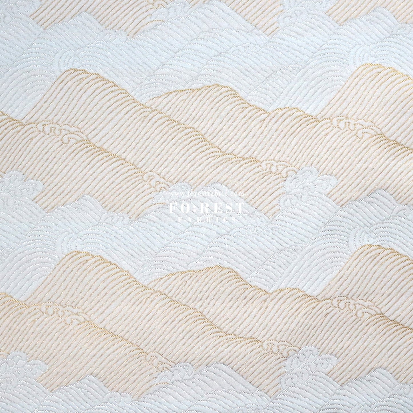 Gold Brocade - Mountain fabric - FO:REST Fabric 布恩堂Liberty fabrictana lawnjapanese fabricykk zipper