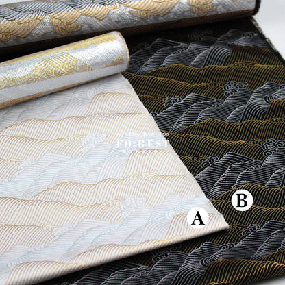 Gold Brocade - Mountain fabric - FO:REST Fabric 布恩堂Liberty fabrictana lawnjapanese fabricykk zipper