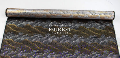 Gold Brocade - Mountain fabric - FO:REST Fabric 布恩堂Liberty fabrictana lawnjapanese fabricykk zipper