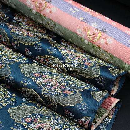 Gold Brocade - Phoenix fabric - FO:REST Fabric 布恩堂Liberty fabrictana lawnjapanese fabricykk zipper