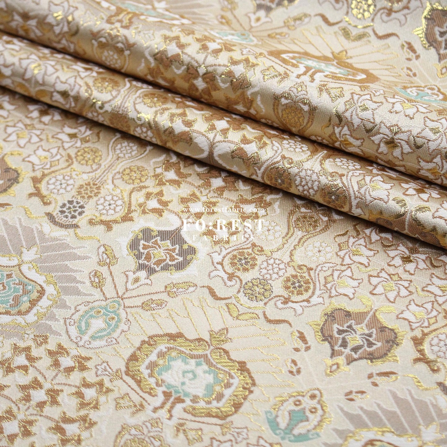 Gold Brocade - Queen fabric - FO:REST Fabric 布恩堂Liberty fabrictana lawnjapanese fabricykk zipper