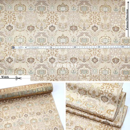 Gold Brocade - Queen fabric - FO:REST Fabric 布恩堂Liberty fabrictana lawnjapanese fabricykk zipper