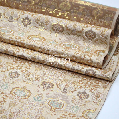 Gold Brocade - Queen fabric - FO:REST Fabric 布恩堂Liberty fabrictana lawnjapanese fabricykk zipper
