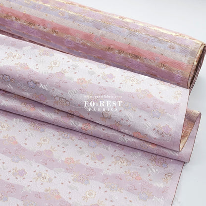 Gold Brocade - Rabbit Cloud fabric Gold - FO:REST Fabric 布恩堂Liberty fabrictana lawnjapanese fabricykk zipper