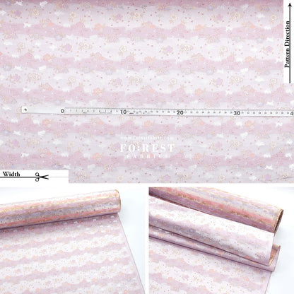 Gold Brocade - Rabbit Cloud fabric Gold - FO:REST Fabric 布恩堂Liberty fabrictana lawnjapanese fabricykk zipper