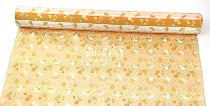 Gold Brocade - Rabbit dance fabric - FO:REST Fabric 布恩堂Liberty fabrictana lawnjapanese fabricykk zipper