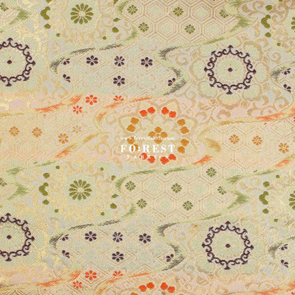 Gold Brocade - River fabric LT.Gold - FO:REST Fabric 布恩堂Liberty fabrictana lawnjapanese fabricykk zipper