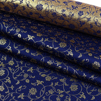 Gold Brocade - Rose vine fabric White - FO:REST Fabric 布恩堂Liberty fabrictana lawnjapanese fabricykk zipper