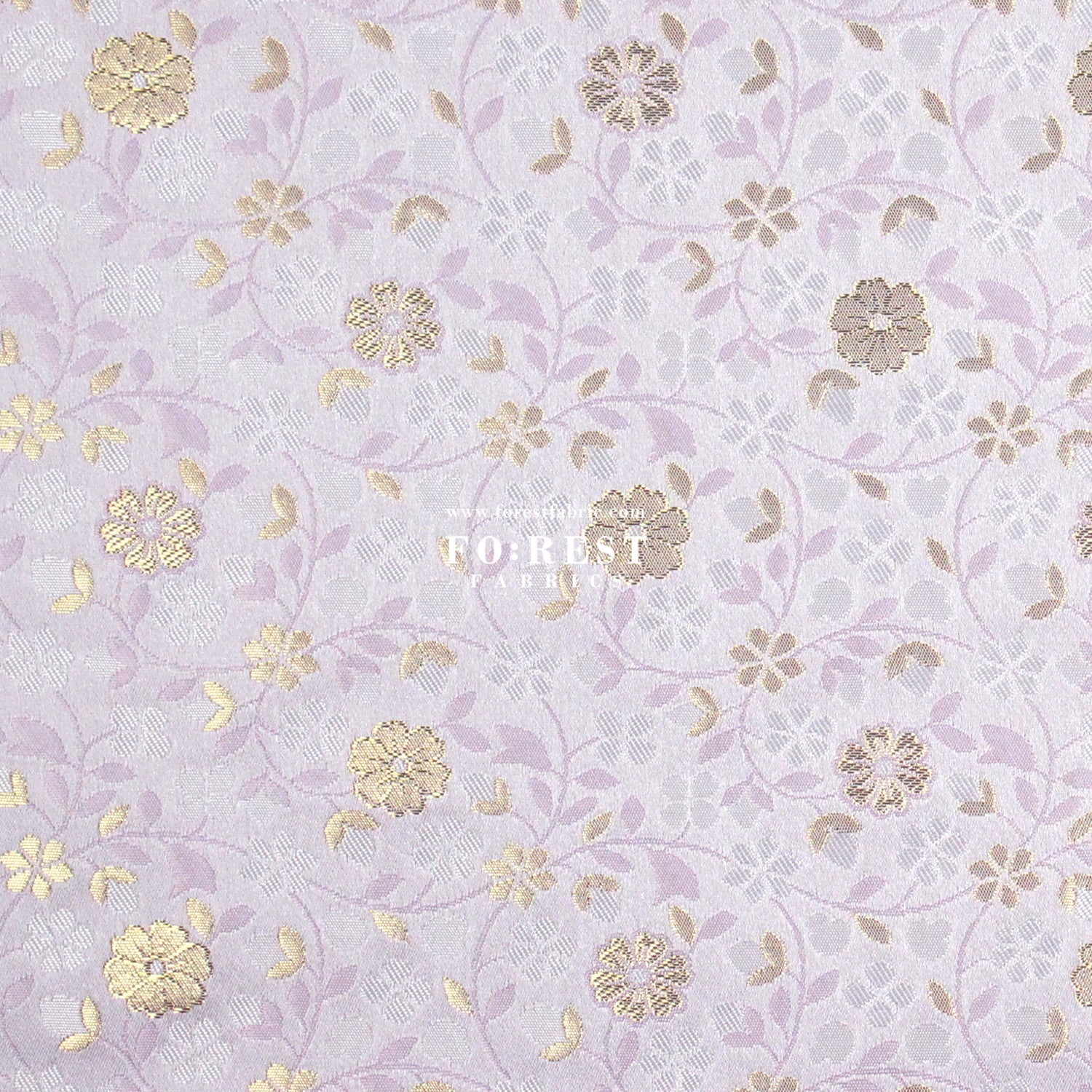 Gold Brocade - sakura blooms fabric - FO:REST Fabric 布恩堂Liberty fabrictana lawnjapanese fabricykk zipper