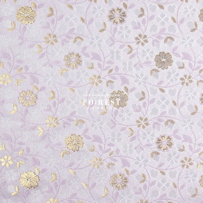 Gold Brocade - sakura blooms fabric - FO:REST Fabric 布恩堂Liberty fabrictana lawnjapanese fabricykk zipper