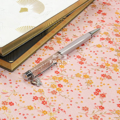 Gold Brocade - Sakura Branch Fabric Polyester