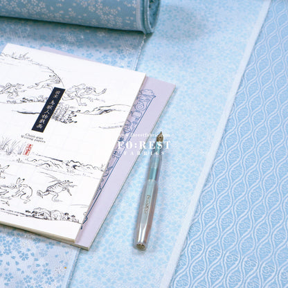 Gold Brocade - Sakura fabric Blue - FO:REST Fabric 布恩堂Liberty fabrictana lawnjapanese fabricykk zipper