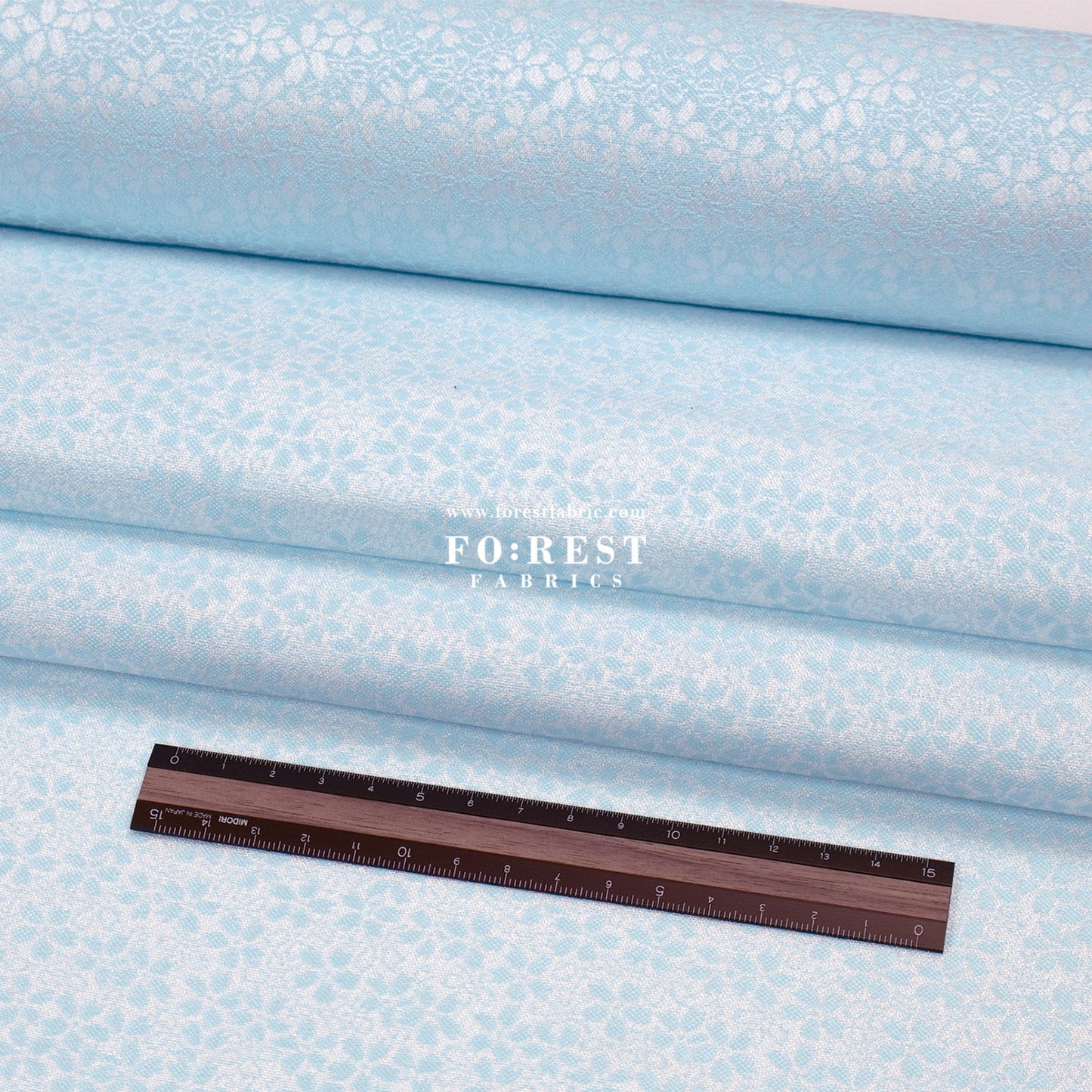 Gold Brocade - Sakura fabric Blue - FO:REST Fabric 布恩堂Liberty fabrictana lawnjapanese fabricykk zipper