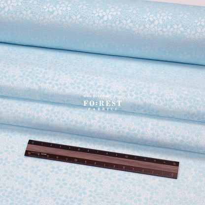 Gold Brocade - Sakura fabric Blue - FO:REST Fabric 布恩堂Liberty fabrictana lawnjapanese fabricykk zipper