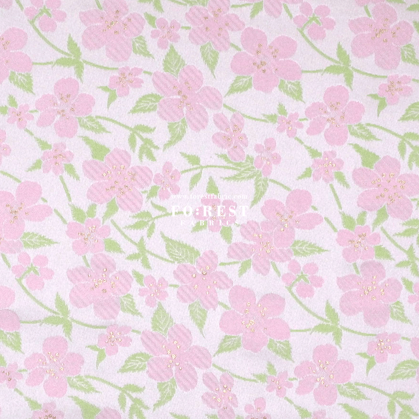 Gold Brocade - sakura fabric Light Pink - FO:REST Fabric 布恩堂Liberty fabrictana lawnjapanese fabricykk zipper
