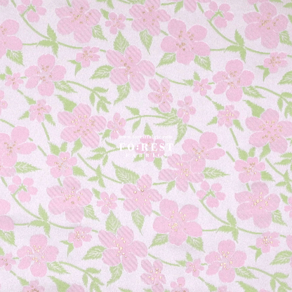 Gold Brocade - sakura fabric Light Pink - FO:REST Fabric 布恩堂Liberty fabrictana lawnjapanese fabricykk zipper