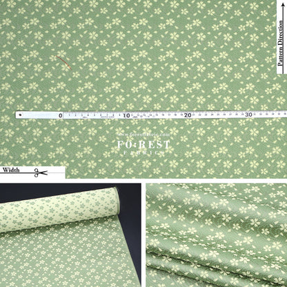 Gold Brocade - Sakura fabric MatchaGreen - FO:REST Fabric 布恩堂Liberty fabrictana lawnjapanese fabricykk zipper
