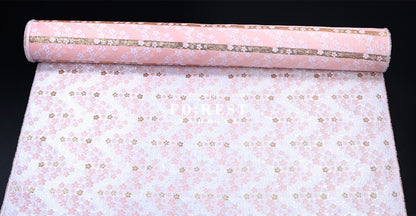 Gold Brocade - Sakura fabric Pink - FO:REST Fabric 布恩堂Liberty fabrictana lawnjapanese fabricykk zipper