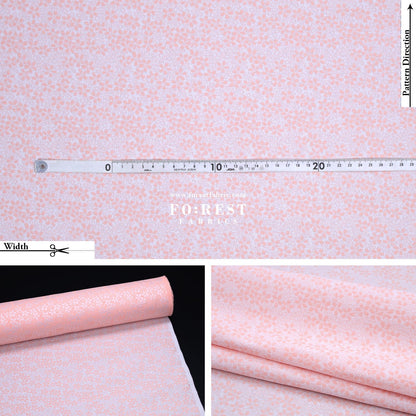 Gold Brocade - Sakura fabric Pink - FO:REST Fabric 布恩堂Liberty fabrictana lawnjapanese fabricykk zipper