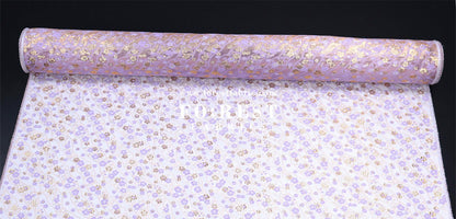 Gold Brocade - Sakura fabric Purple - FO:REST Fabric 布恩堂Liberty fabrictana lawnjapanese fabricykk zipper