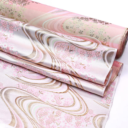 Gold Brocade - Sakura river fabric Purple - FO:REST Fabric 布恩堂Liberty fabrictana lawnjapanese fabricykk zipper