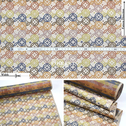 Gold Brocade - SHIPPO 七寶 KINRAN fabric - FO:REST Fabric 布恩堂Liberty fabrictana lawnjapanese fabricykk zipper