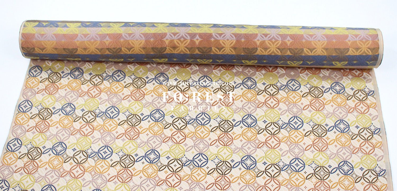 Gold Brocade - SHIPPO 七寶 KINRAN fabric - FO:REST Fabric 布恩堂Liberty fabrictana lawnjapanese fabricykk zipper